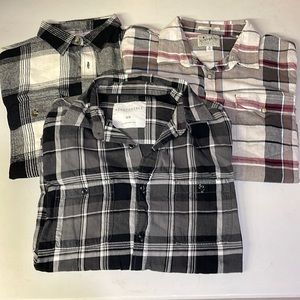 Lucky Brand - Old Navy & Aeropostale Medium Flannels
